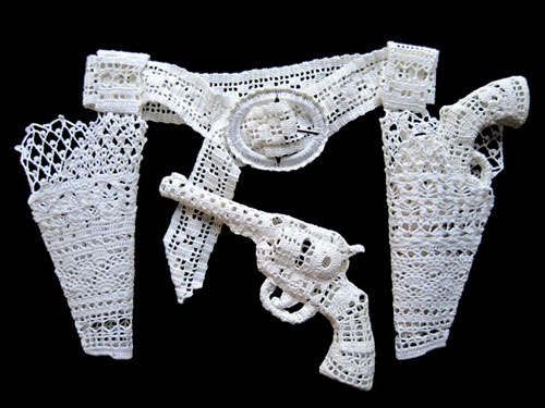 pics of funny cats with guns. Crochet Gun And Holster Set