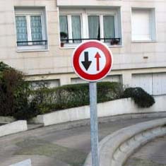 Two Way Road Sign