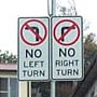 No Left or Right Signs