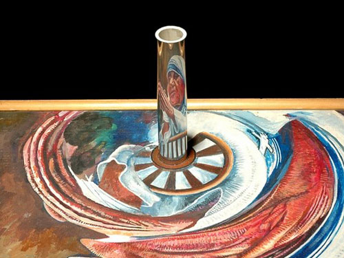 Mother Teresa Cylinder Art