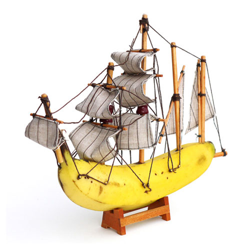 Banana Ship Sculpture