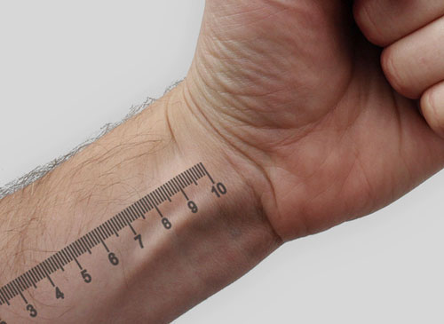 Measurements Wrist Tattoo
