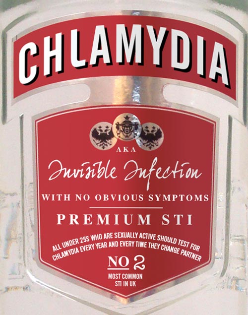 Chlamydia And Smirnoff Parody Art For STD Awareness Campaign