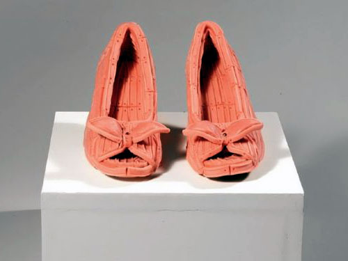 High Heels Chewing Gum Sculpture