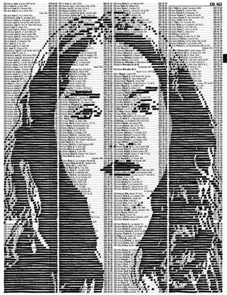 Marker Portraits On Phone Book Pages