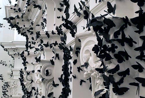 Paper Moths Installation