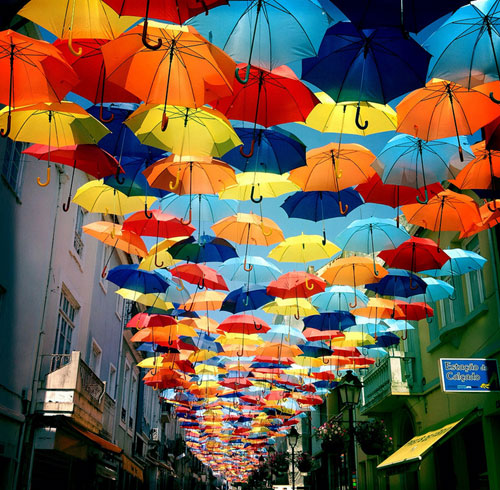 Umbrella Street Canopy In Portugal