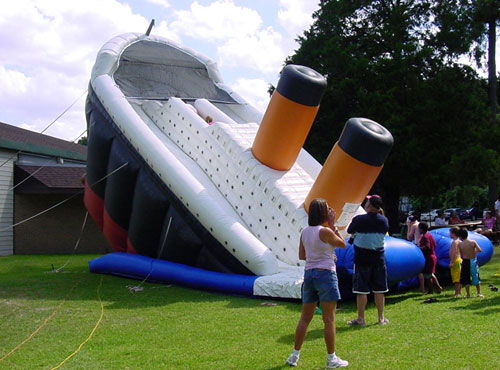 Inflatable Titanic Bouncy Boat