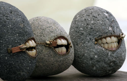Stoned Grins Sculpture