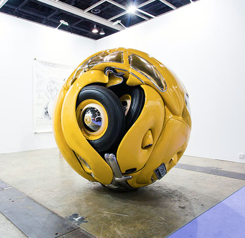 1953 Volkswagen Beetle Shaped Into A Ball