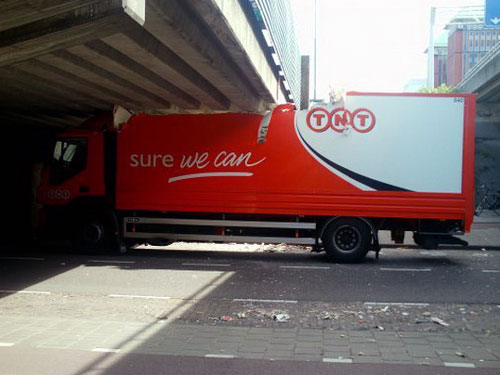 Truck Too Tall For Underpass