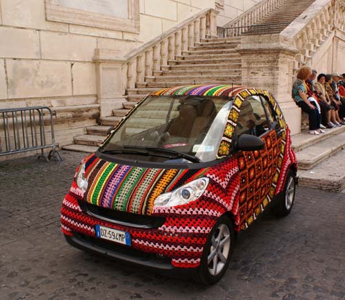 Crocheted Smart Car Cover