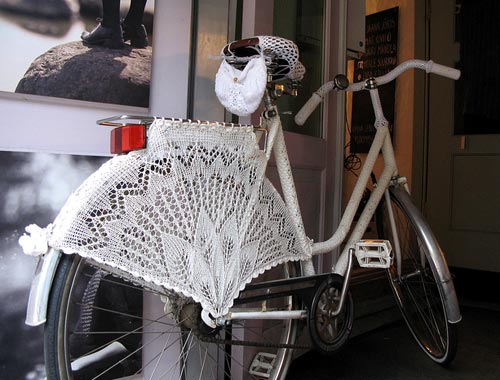 Crochet Lace Bicycle Skirt Guard