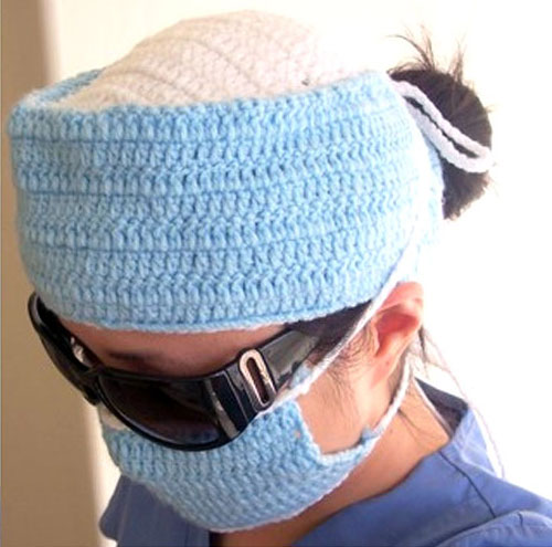Crochet Surgeons Hat and Mask