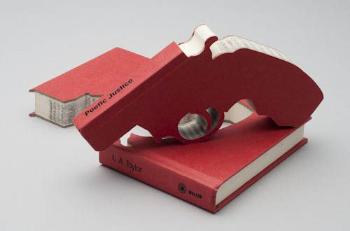 Poetic Justice Book Gun Cut Out
