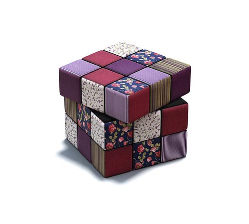 Rubiks Fabric Cushion Cube