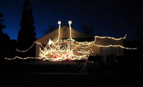Flying Spaghetti Monster Christmas Lights