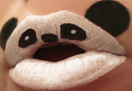 Panda Painted Lips