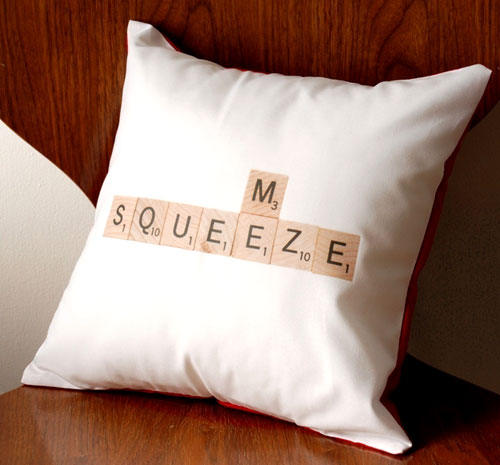 Scrabble Squeeze Me Pillow