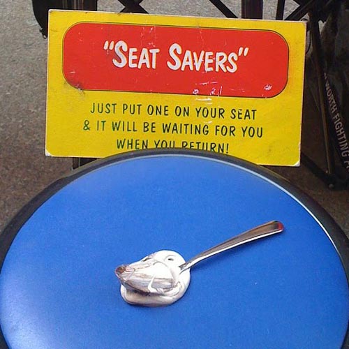 Melted Ice Cream Seat Saver