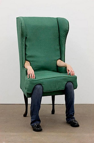 Arm Chair with Human Legs