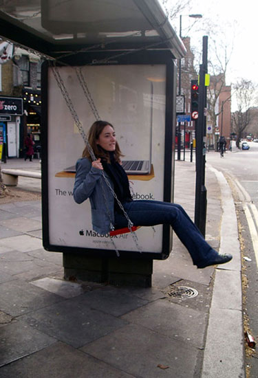 Playful Spaces Bus Stop Swing
