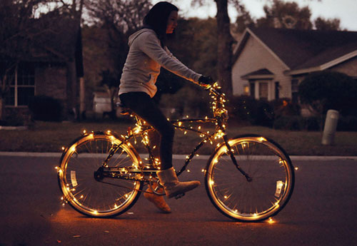 Christmas Lights Bike