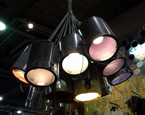 Upcycled Used House Paint Cans Made Into A Hanging Chandelier
