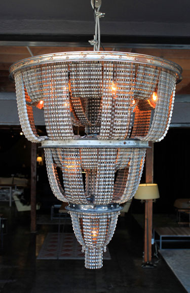 Bicycle Chain Chandelier