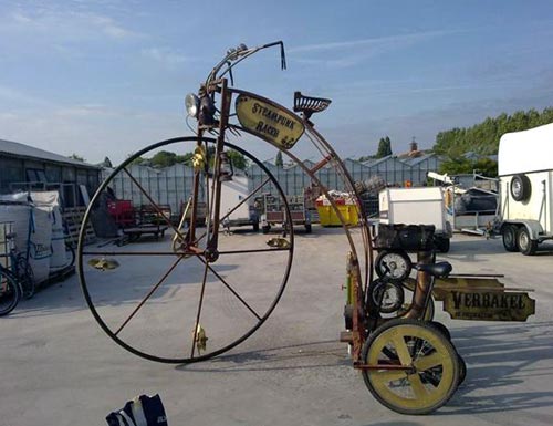 Steampunk High-Wheeler Tricycle