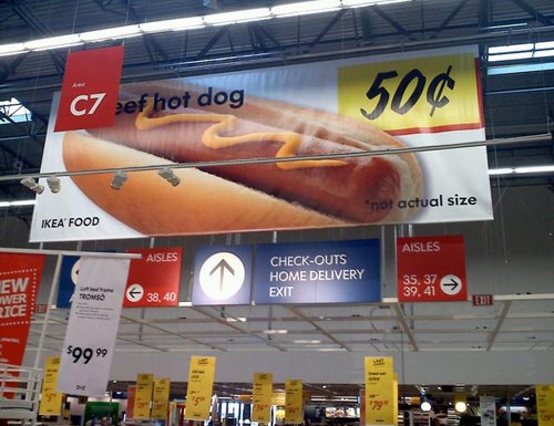 Not Actual Size Hot Dogs