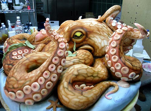 Giant Octopus Cake Sculpture
