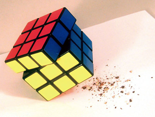 Rubiks Cube Pepper Mill