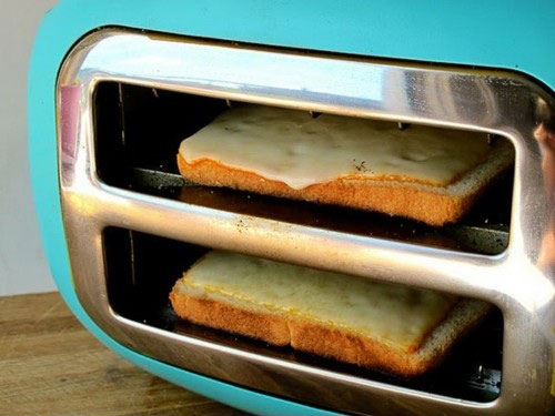 Sideways Toaster Cheese Melt
