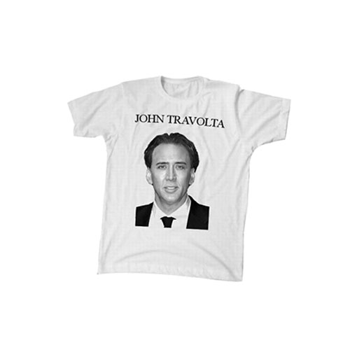 Nicolas Cage Face Off Portrait T-Shirt