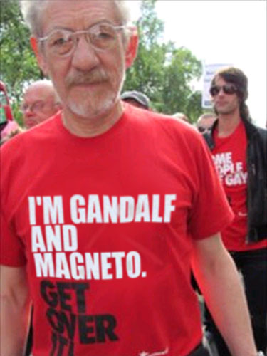 Ian Mckellen is Gandalf and Magneto