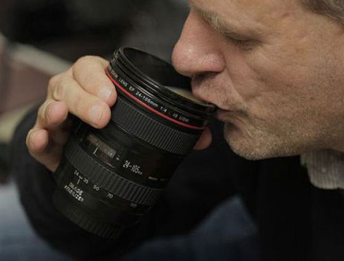 Zoom Lens Coffee Cup