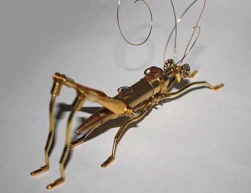 Grasshopper Bullet Sculpture