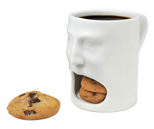 Mug With Cookie Mouth