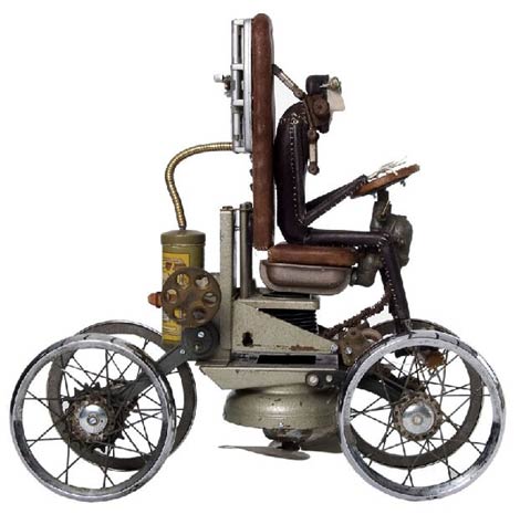 Steampunk Bike Figurine