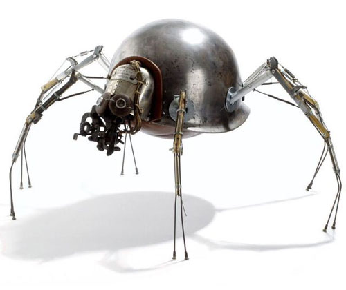 Steampunk Robot Spider Sculpture