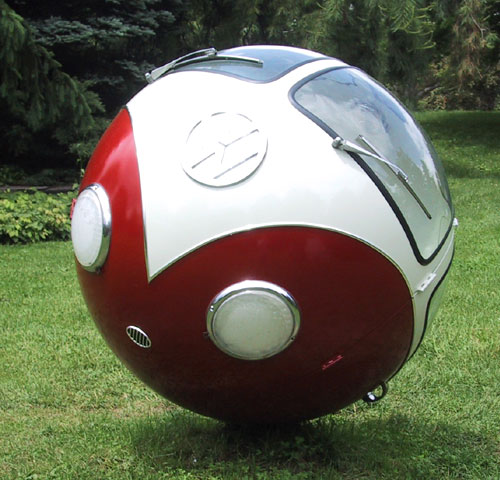 Volkswagen Bus Ball Sculpture