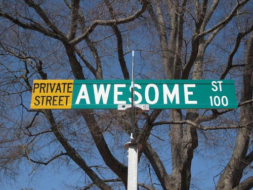 Awesome Street Sign