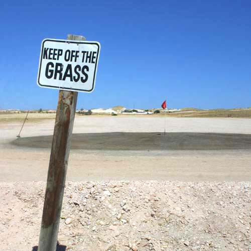 Funny Golf Course Keep Off Grass Sign