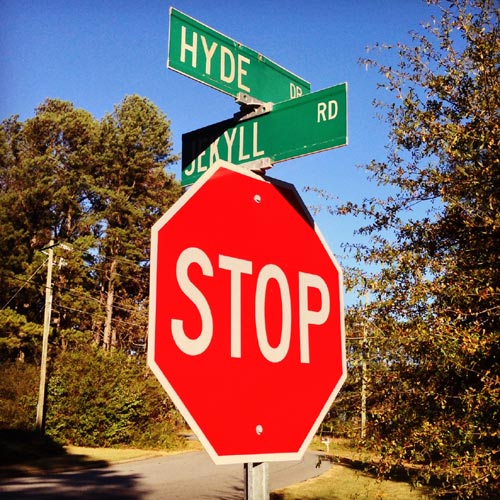 Street Intersection of Jekyll Road And Hyde Drive