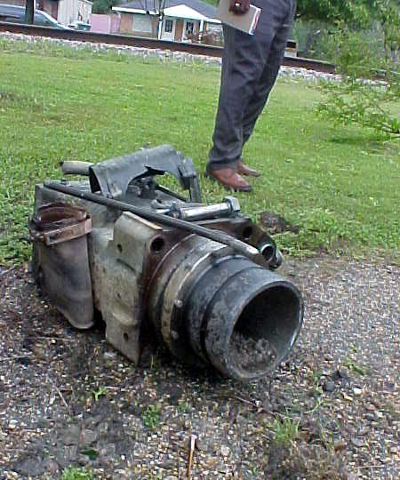 Ejected Locomotive Train Cylinder